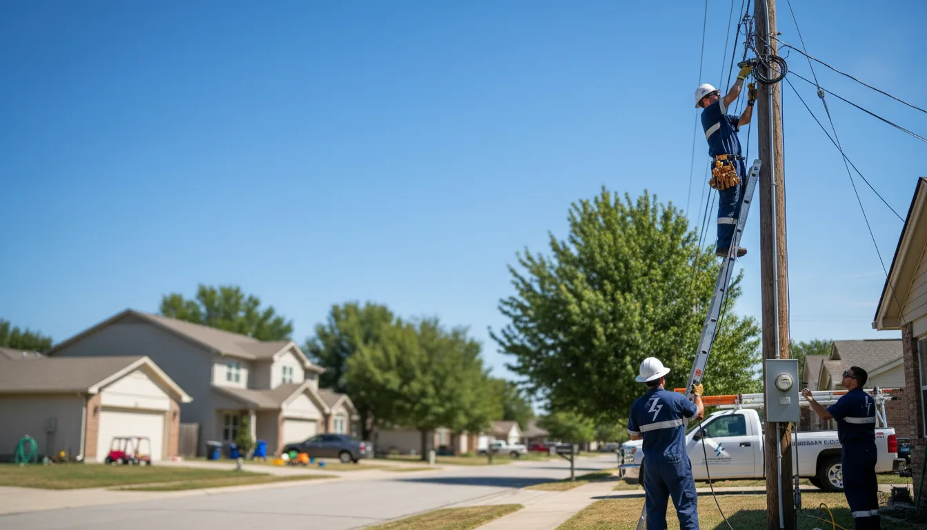 Residential electrician providing installation services in Trafford, AL